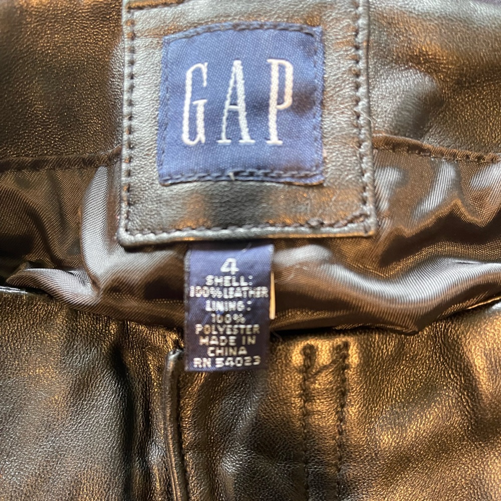 GAP Dark Leather pants